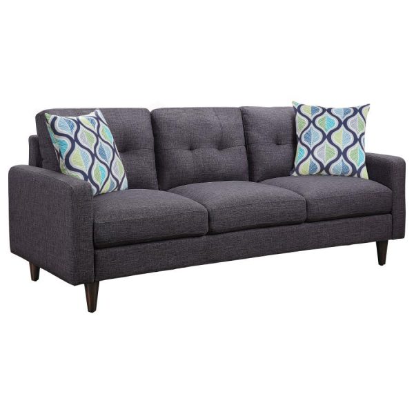 Watsonville - Upholstered Track Arm Tufted Sofa - Gray Discount