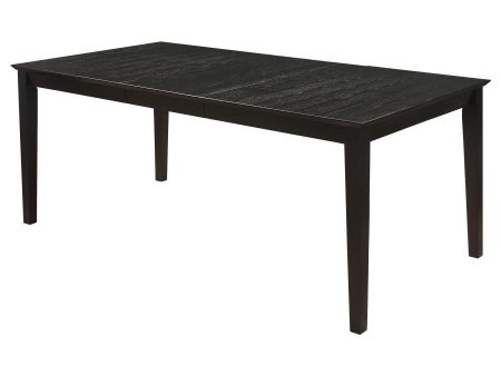 Louise - Rectangular Extension Leaf Dining Table - Black For Cheap