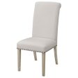 Salem - Fabric Upholstered Dining Side Chair (Set of 2) - Beige For Sale