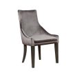 Phelps - Velvet Upholstered Dining Side Chair (Set of 2) - Gray Discount