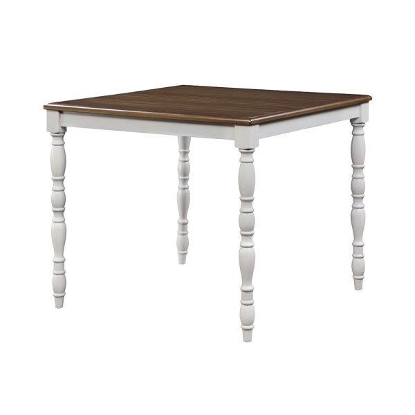 Bettina - Counter Height Table Set (5 Piece) - Beige Fabric, Antique White & Weathered Oak Online now