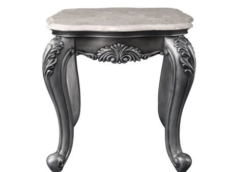 Ariadne - End Table - Marble & Platinum Online