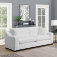 Ashlyn - Upholstered Sloped Arm Sofa - White Discount