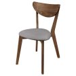 Alfredo - Dining Side Chair (Set of 2) - Gray And Natural Walnut Hot on Sale