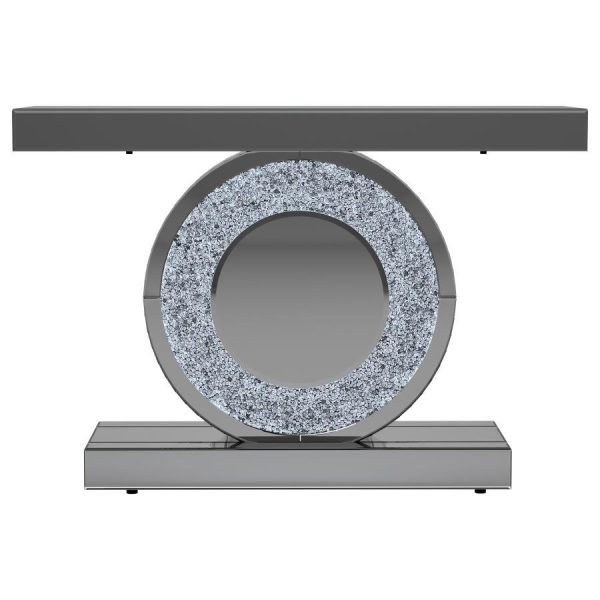 Bergenia - Mirrored Entryway Sofa Console Table - Silver Online Sale