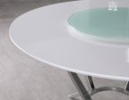 Abby - 5 Piece Round Dining Table Set - White High Gloss Online now