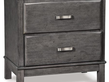 Caitbrook - Gray - Two Drawer Night Stand Supply