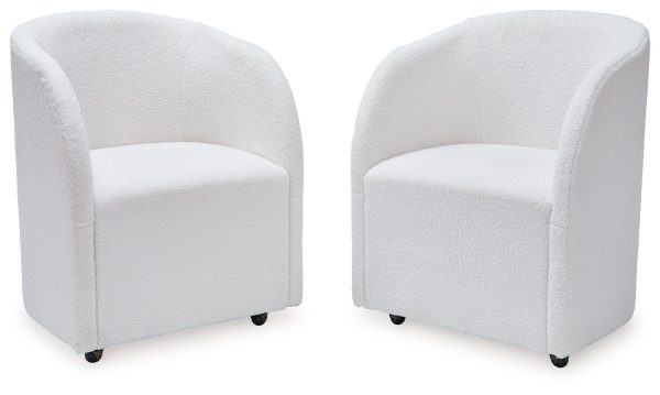 Rowanbeck - Ivory - Dining Upholstered Arm Chair (Set of 2) Discount