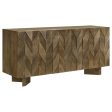 Tyler - 3 Door Solid Wood Sideboard Buffet Cabinet - Mango Brown Fashion