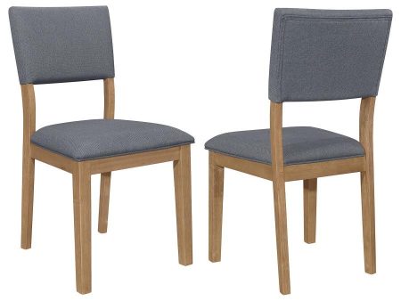 Sharon - Fabric Upholstered Dining Side Chair (Set of 2) - Brown For Cheap