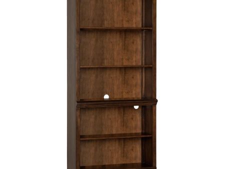 Hartshill - 5-Shelf Bookcase - Burnished Oak Fashion