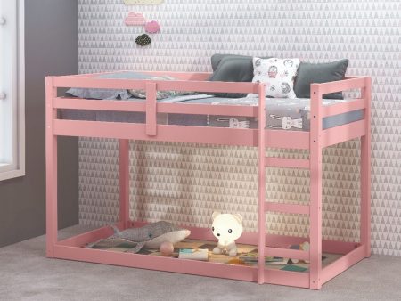 Gaston II - Twin Loft Bed - Pink Finish For Cheap