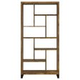 Delwin - 6-Shelf Bookshelf - Rustic Nutmeg Online