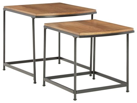 Drezmoore - Light Brown   Black - Nesting End Tables (Set of 2) For Cheap