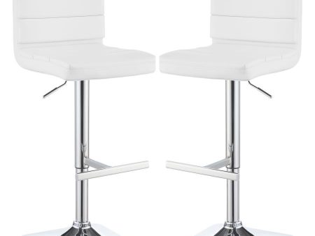 Bianca - Square Upholstered Adjustable Bar Stools (Set of 2) Fashion