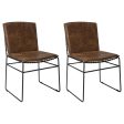 Abbott - Metal Dining Side Chair (Set of 2) - Antique Brown Online