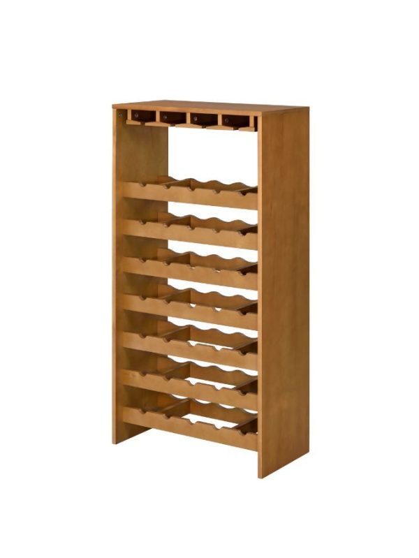 Hanzi - Wine Cabinet - Oak Finish Online Hot Sale