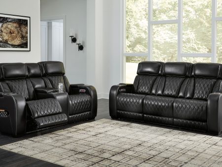 Boyington - Black - 2 Pc. - Power Reclining Sofa And Loveseat Online Sale