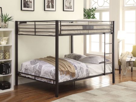 Kaleb - Queen Over Queen Bunk Bed - Sandy Black on Sale