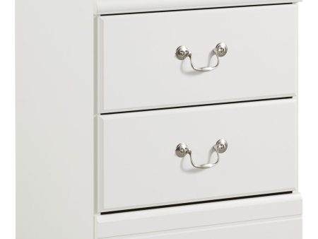 Anarasia - White - Two Drawer Night Stand For Cheap