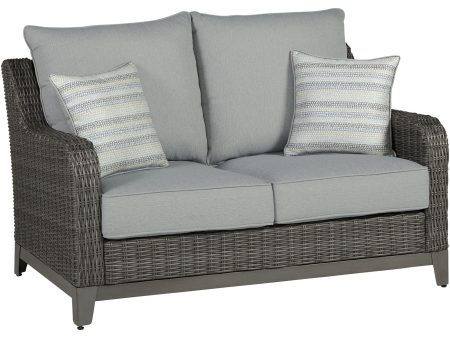 Elite Park - Gray - Loveseat w Cushion Online Hot Sale