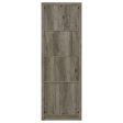 Burke - 3-Shelf Engineered Wood Media Tower - Gray Driftwood Online Sale