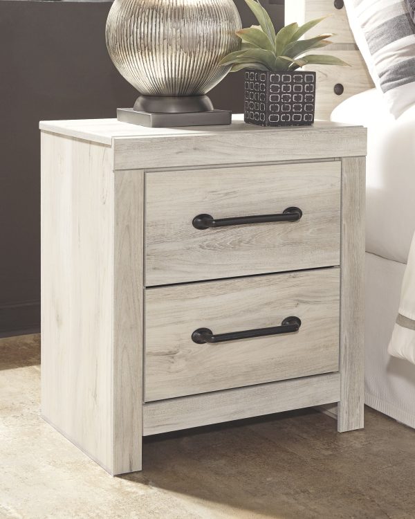 Cambeck - Whitewash - Two Drawer Night Stand Online now