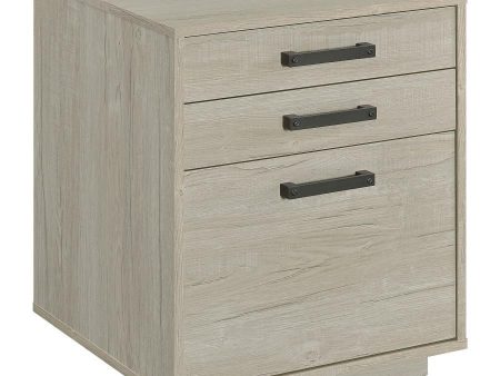 Loomis - 3-Drawer Home Office File Cabinet - Whitewashed Gray Cheap