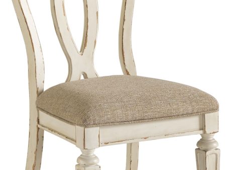 Realyn - Chipped White - Dining UPH Side Chair (Set of 2) - Ribbonback For Discount