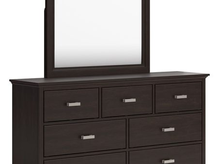 Covetown - Dark Brown - Dresser And Mirror Online Hot Sale