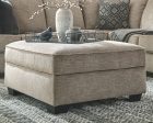 Bovarian - Stone - Ottoman With Storage Online