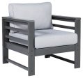 Amora - Charcoal Gray - Lounge Chair w Cushion (Set of 2) Supply