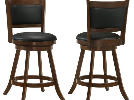 Broxton - Upholstered Swivel Stools (Set of 2) on Sale