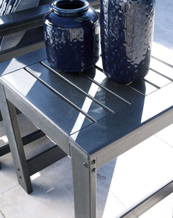 Amora - Charcoal Gray - Square End Table on Sale