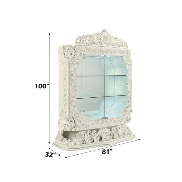 Adara - Curio - Antique White Finish Online