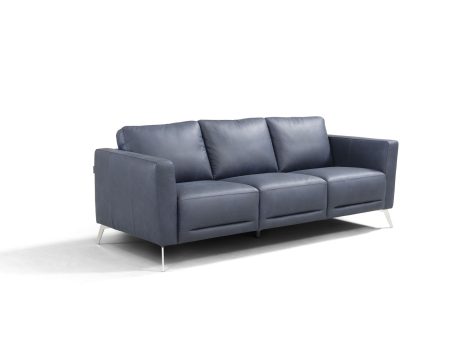 Astonic - Sofa - Blue Leather Online