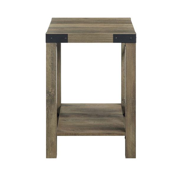 Abiram - End Table - Rustic Oak Finish Hot on Sale