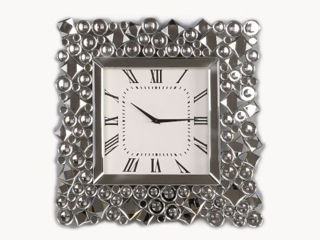 Kachina - Wall Clock - Mirrored & Faux Gems - 19  Fashion