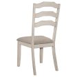 Ronnie - Wood Dining Side Chair (Set of 2) - Rustic Cream Online Hot Sale