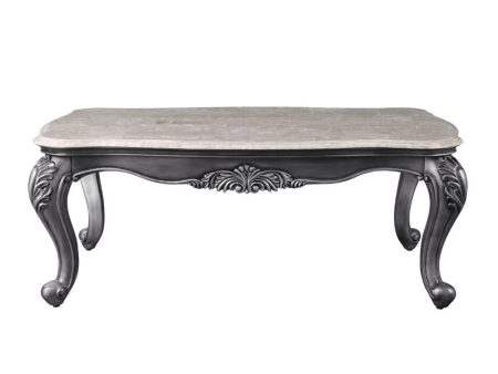 Ariadne - Coffee Table - Marble & Platinum Hot on Sale