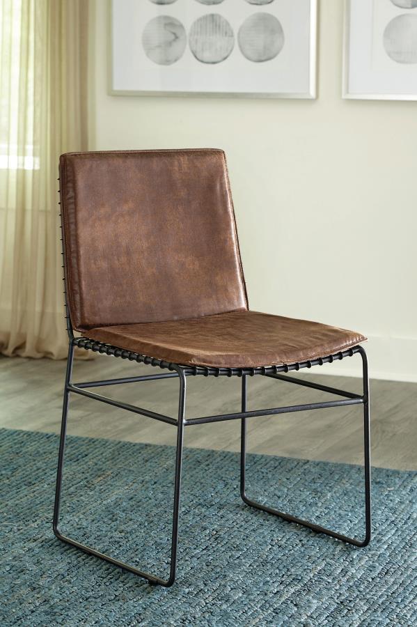 Abbott - Metal Dining Side Chair (Set of 2) - Antique Brown Online