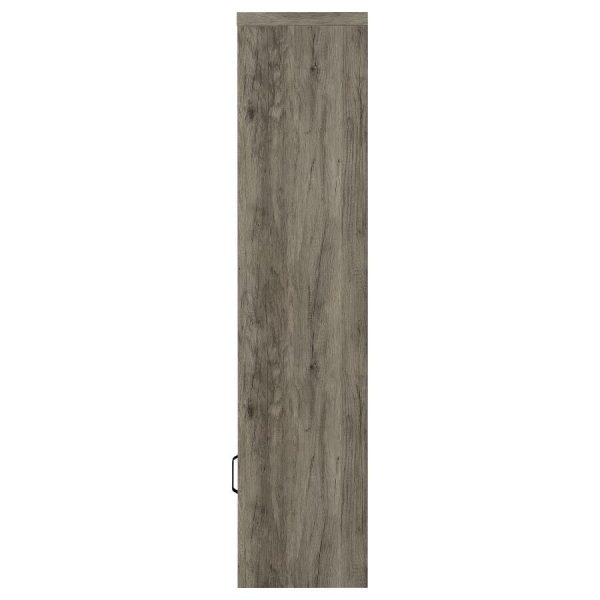 Burke - 3-Shelf Engineered Wood Media Tower - Gray Driftwood Online Sale