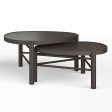 Hadleigh Black - Shaped Nesting Cocktail Table - Coffee Bean Online Sale