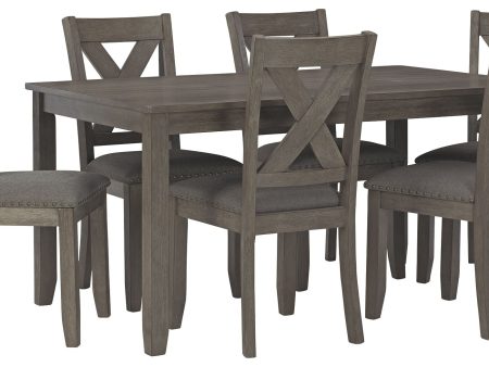 Caitbrook - Gray - RECT DRM Table Set (Set of 7) Supply