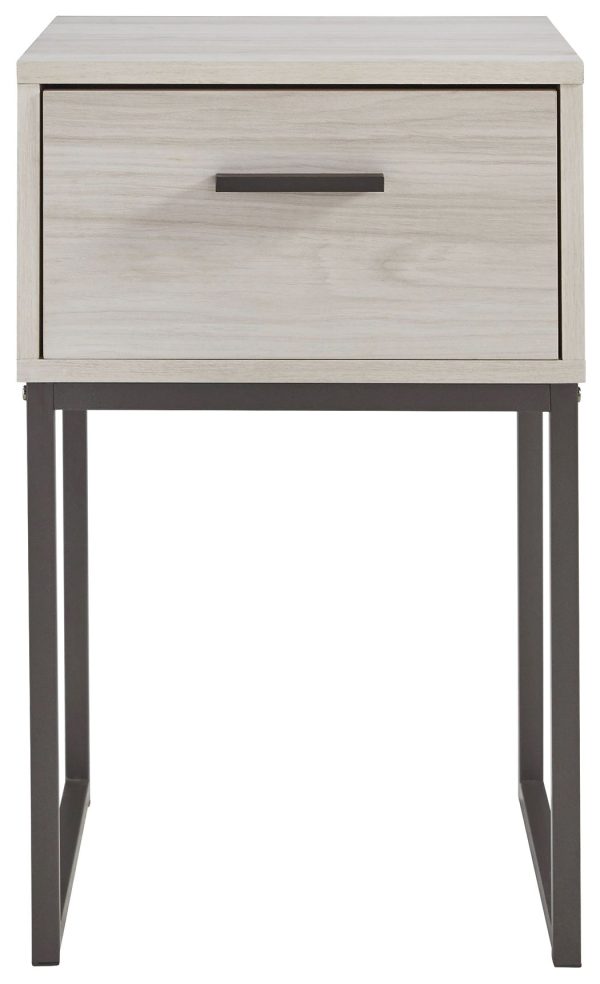 Socalle - Light Natural - One Drawer Night Stand - Vinyl-Wrapped For Discount