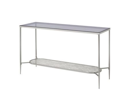 Adelrik - Accent Table - Glass & Chrome Finish Supply