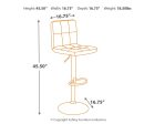 Bellatier - Adjustable Height Barstool (Set of 2) Sale