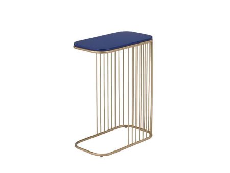 Aviena - Accent Table - Blue & Gold Finish Sale