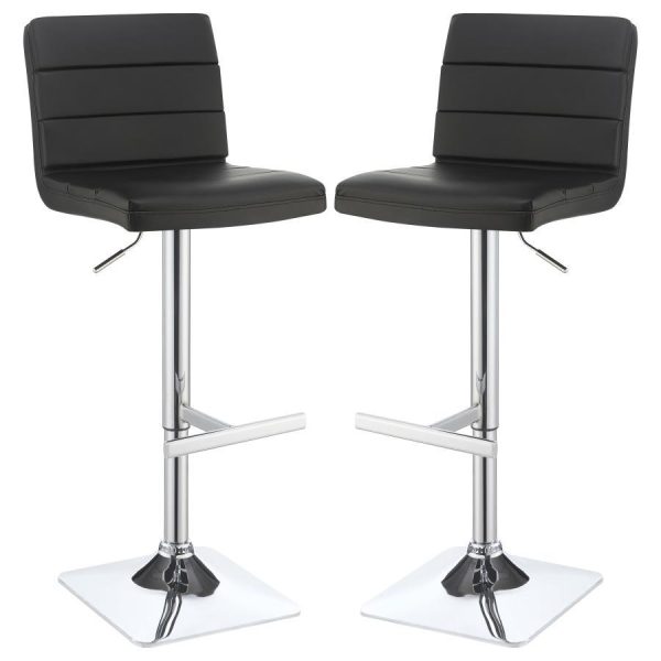 Bianca - Square Upholstered Adjustable Bar Stools (Set of 2) Fashion