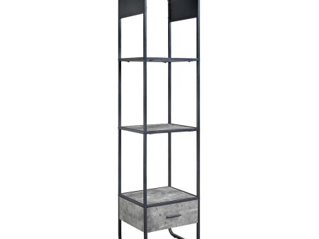 Raziela - Side Pier - Concrete Gray & Black Finish on Sale